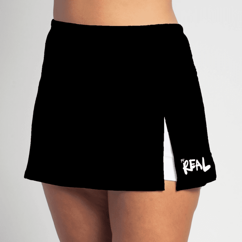 Black Side Slit Skirt