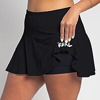 Black Flounce Skirt