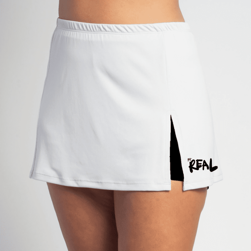 White Side Slit Skirt