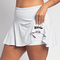 White Flounce Skirt White Flounce Skirt